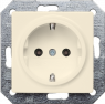 German schuko-style socket, white, 16 A/250 V, Germany, IP20, 5UB1551-0KK