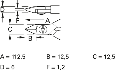 2666 FK BAHCO Side Cutters, Tip Cutters Image 2