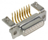 D-Sub socket, 15 pole, standard, angled, solder pin, 09672526801