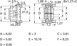 284697 ERNI PCB Connection Systems