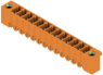 Pin header, 13 pole, pitch 3.81 mm, straight, orange, 1943290000