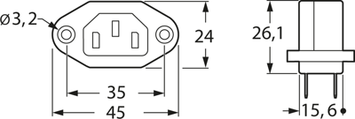 6182.0001 SCHURTER Device Connectors Image 3