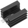 Extruded heatsink, 25 x 32 x 20 mm, 10 K/W, black anodized