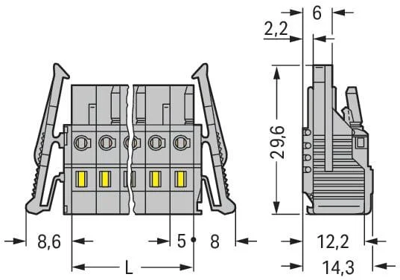 231-104/037-000 WAGO PCB Connection Systems Image 2