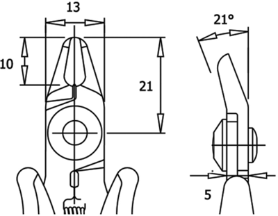 TTR5000A Wetec Side Cutters, Tip Cutters Image 2