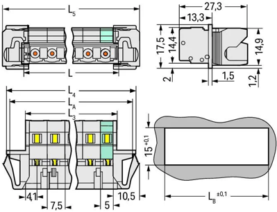 723-607/114-000 WAGO PCB Connection Systems Image 2