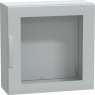 Control cabinet, (H x W x D) 750 x 750 x 320 mm, IP65, polyester, light gray, NSYPLA773TG