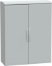 Control cabinet, (H x W x D) 1250 x 1000 x 420 mm, IP44, polyester, light gray, NSYPLAT12104G