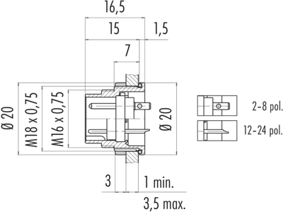 09 0173 80 08 binder Other Circular Connectors Image 2