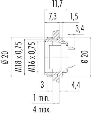 09 0336 80 19 binder Other Circular Connectors Image 2