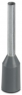 Insulated Wire end ferrule, 0.75 mm², 16 mm/10 mm long, gray, 3203163