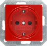 German schuko-style socket, red, 16 A/250 V, Germany, IP20, 5UB1522