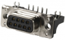 D-Sub socket, 37 pole, standard, angled, solder pin, 09664526616