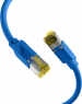 Patch cable, RJ45 plug, straight to RJ45 plug, straight, Cat 6A, S/FTP, LSZH, 0.5 m, blue