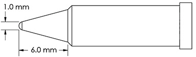 GT4-CN0010P METCAL Soldering tips, desoldering tips and hot air nozzles
