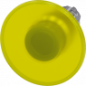 Mushroom pushbutton, illuminable, groping, waistband round, yellow, mounting Ø 22.3 mm, 3SU1051-1CD30-0AA0