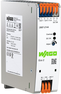 2687-2144 WAGO DIN Rail Power Supplies Image 1