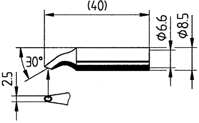 0832BDLF/SB Ersa Soldering tips, desoldering tips and hot air nozzles Image 2