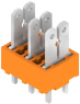 PCB terminal, 3 pole, pitch 5 mm, AWG 24-14, 15 A, faston plug, orange, 9500420000