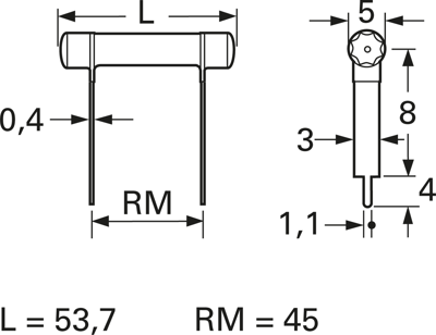 KPS800KB-RD-22RS0 Vitrohm Wirewound Resistors Image 2