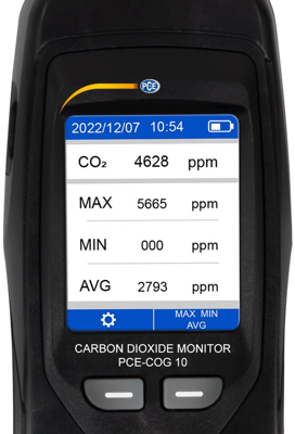 PCE-COG 10 PCE Instruments Anemometers, Gas and Pressure Measuring Instruments Image 4