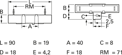 KWA40AJF-RD-10RAA Vitrohm Wirewound Resistors Image 2