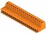 Pin header, 18 pole, pitch 5.08 mm, straight, orange, 1645160000