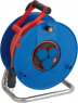 Cable reel, 3-way, 50 m, blue, 1238930