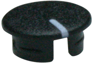 Front cap, with line, KKS, for rotary knobs size 13.5, A4113100