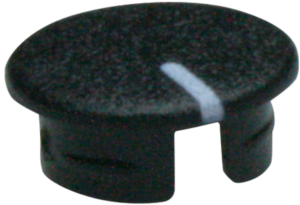 Front cap, with line, KKS, for rotary knobs size 16, A4116100