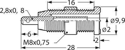 MSEB 2610 F 2,8 AU SW Hirschmann Test & Measurement Laboratory Connectors Image 2