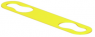 Polyethylene cable maker, inscribable, (W x H) 23 x 6.4 mm, max. bundle Ø 5 mm, yellow, 2006290000