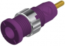 2 mm socket, solder connection, mounting Ø 8 mm, CAT III, purple, MSEB 2630 S1,9 AU VI
