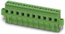 Socket header, 8 pole, pitch 7.62 mm, straight, green, 1809953