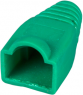 Bend protection grommet, cable Ø 6.6 mm, with detent lever protection, plastic, green