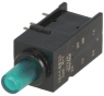 Pushbutton, 2 pole, green, illuminated  (green), 0.5 A/60 V, IP50, 1844.6835