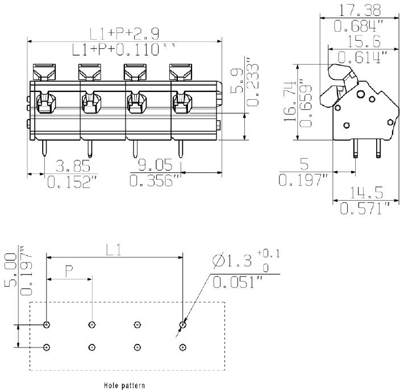 1954010000 Weidmüller PCB Terminal Blocks Image 2