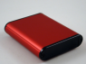 Aluminum enclosure, (L x W x H) 80 x 71 x 19 mm, red, IP54, 1455B802RD