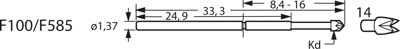 F10014B130G200 Feinmetall Contact Probes Image 3