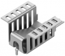 Clip-on heatsink, 21 x 13 x 13 mm, 22.2 K/W, solderable surface