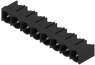 Pin header, 8 pole, pitch 7.62 mm, angled, black, 1059510000