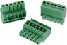 Socket header, 3 pole, pitch 3.5 mm, straight, green, 691363110003