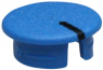 Front cap, blue, with line bw, KKS, for rotary knobs size 13.5, A4113106