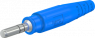 6 mm plug, crimp connection, 10 mm², blue, 15.0001-23