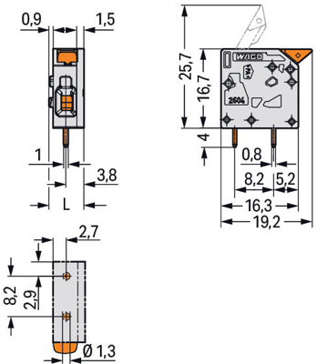 2604-1101/000-023 WAGO PCB Terminal Blocks Image 2