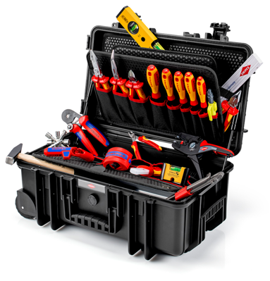 Electrician's toolbox, 23 pieces, Knipex, 00 21 33 E