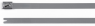 Cable tie, stainless steel, (L x W) 127 x 4.6 mm, bundle-Ø 12 to 25 mm, silver, -80 to 538 °C