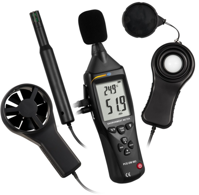 PCE-EM 883 PCE Instruments Anemometers, Gas and Pressure Measuring Instruments Image 1