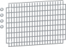Mounting plate 360 x 734 mm, grid