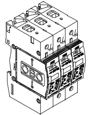 5097447 OBO Bettermann Overvoltage Protection Image 2